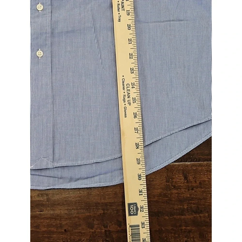 Ralph Lauren Mens Shirt XL Custom Fit Gingham CHECKED Button Down Black Pony
